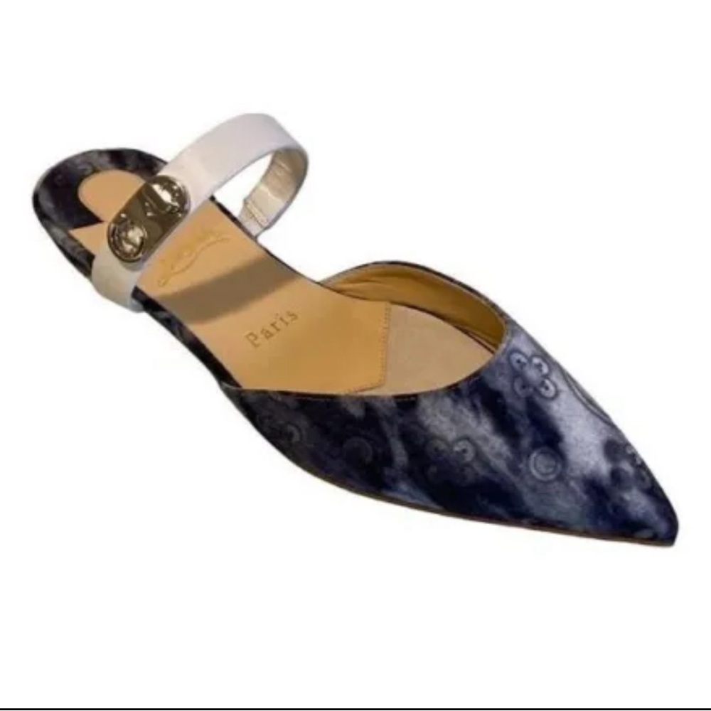Christian Louboutin Choc Loc Jean Punk flats